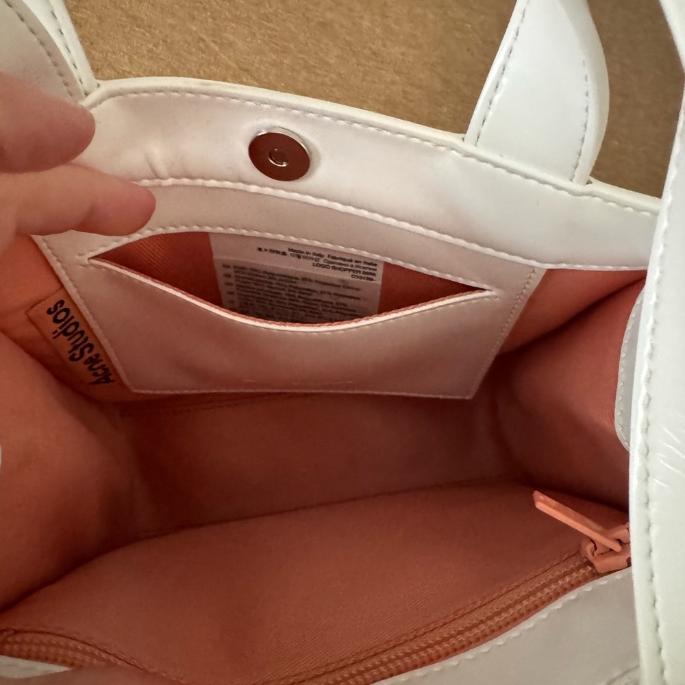 Acne Studios White Tote Bag - Picture 3 of 7